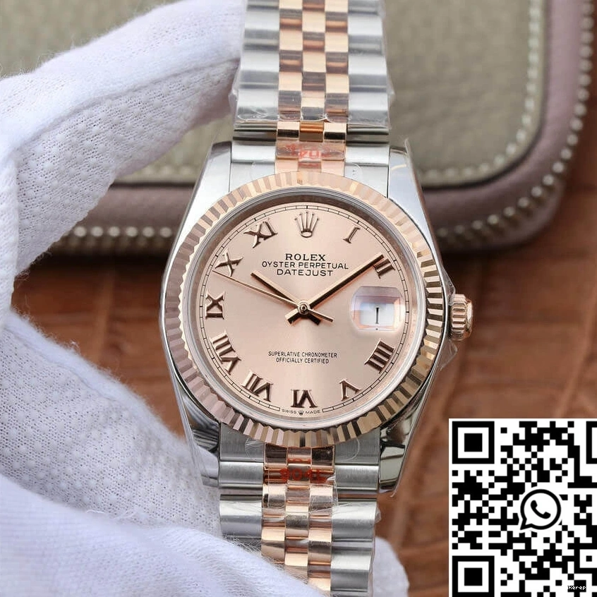 Datejust GM 116231 Modern Factory Rolex Dial 675 Pink 36MM 0731